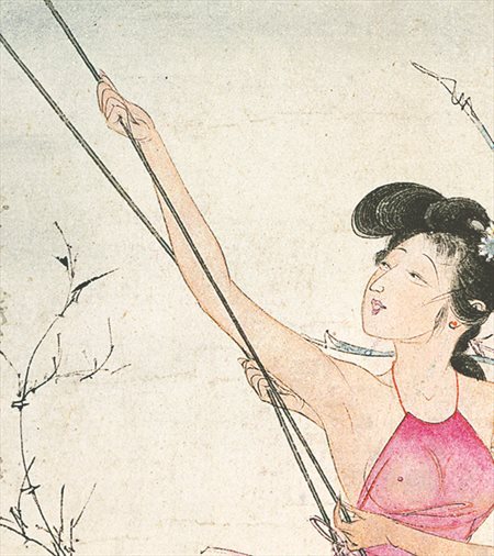 颍东-胡也佛的仕女画和最知名的金瓶梅秘戏图